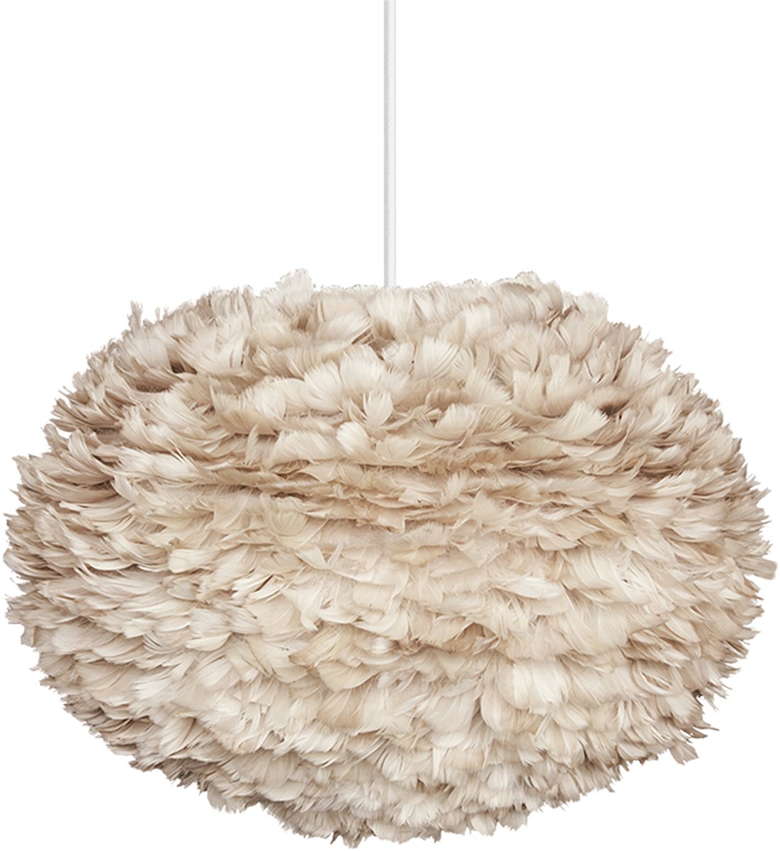 Umage Eos Large hanglamp light brown - met koordset wit - Ø 65 cm - Bruin