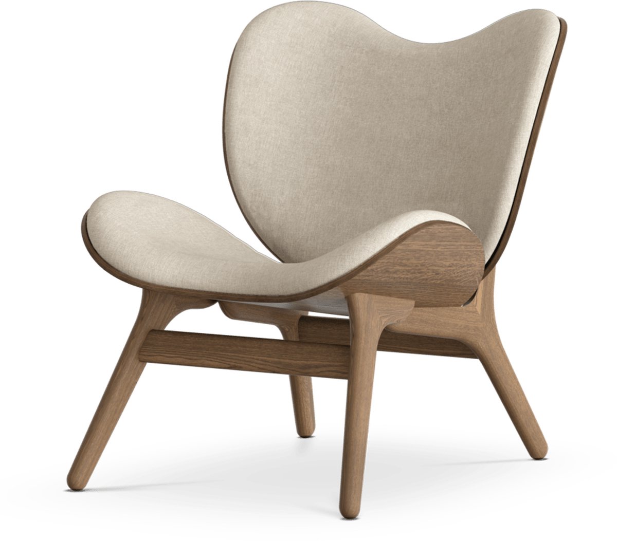 Umage A Conversation Piece houten fauteuil donker eiken - White Sands - Beige