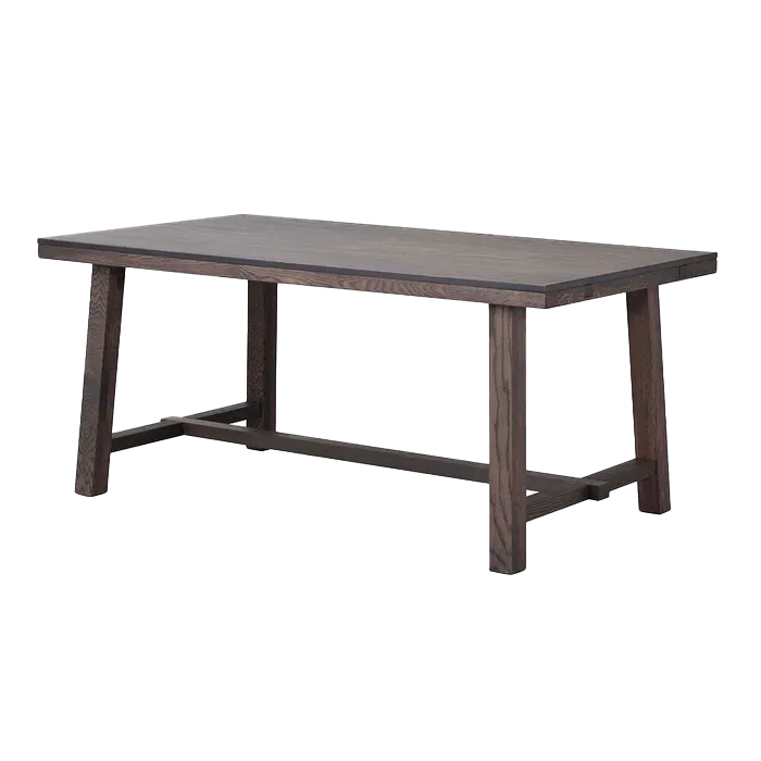 Rowico Home Brooklyn verlengbare houten eettafel donker eiken - 170 x - Bruin