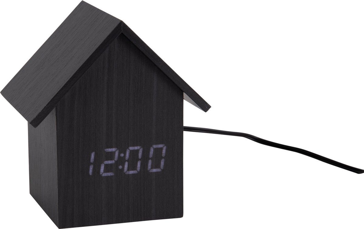 Karlsson - Alarm Clock House LED - Noir