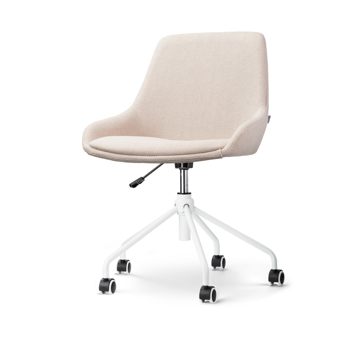 Nolon Nout-Isa Bureaustoel - Stof - Wit Onderstel - Beige