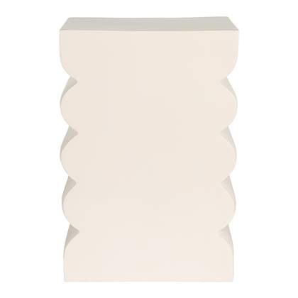 Zuiver Curves Kruk H 45 cm - Shiny - Beige