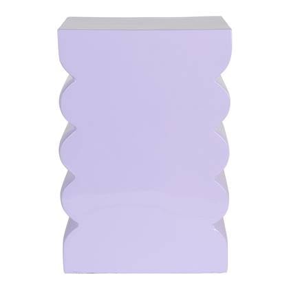 Zuiver Curves Kruk H 45 cm - Shiny Lilac - Paars