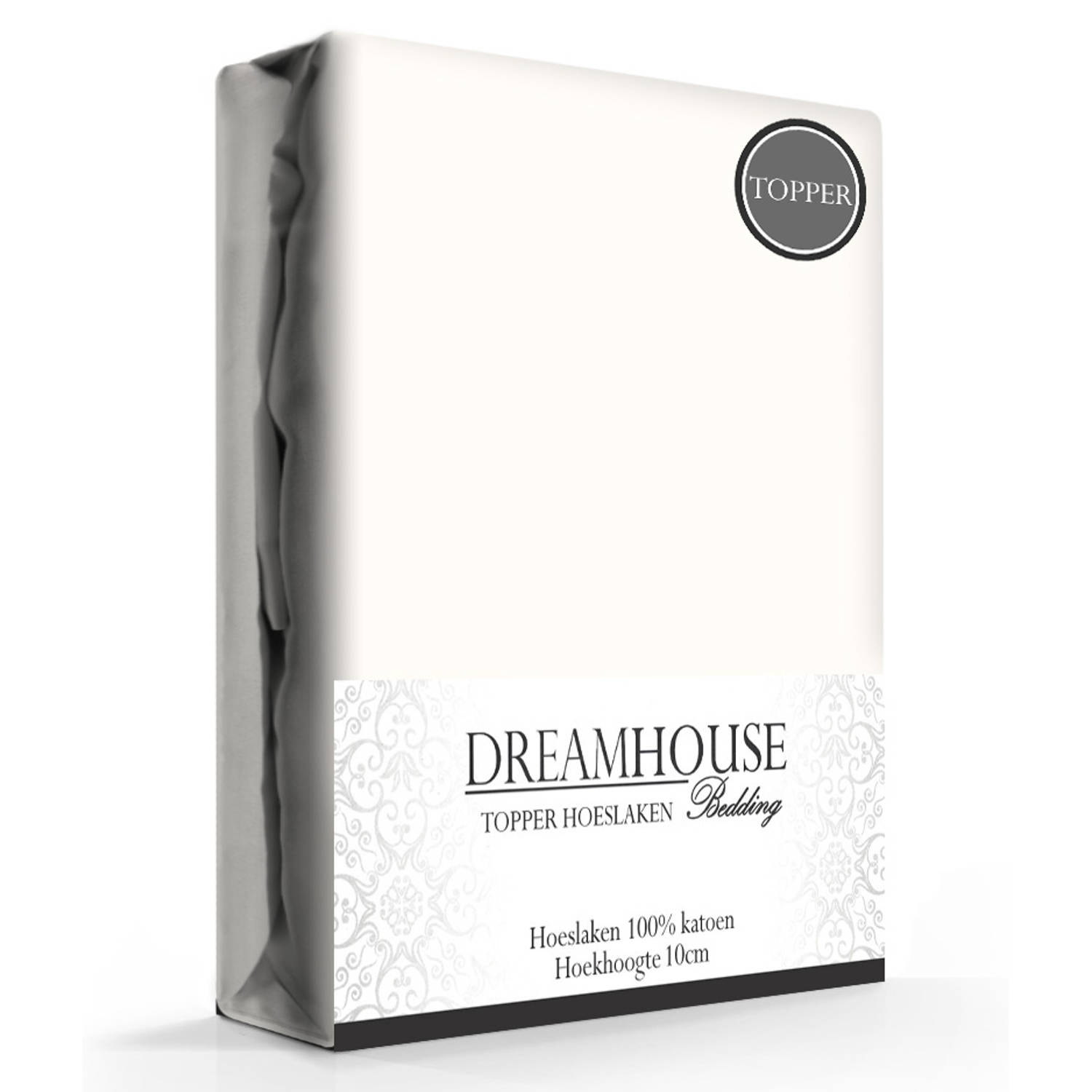 Dreamhouse Topper Hoeslaken Katoen Créme-180 x 220 cm