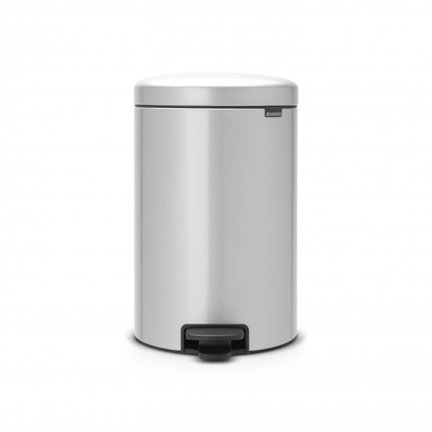 Brabantia newIcon pedaalemmer 20 liter met kunststof binnenemmer - Metallic Grey - Grijs