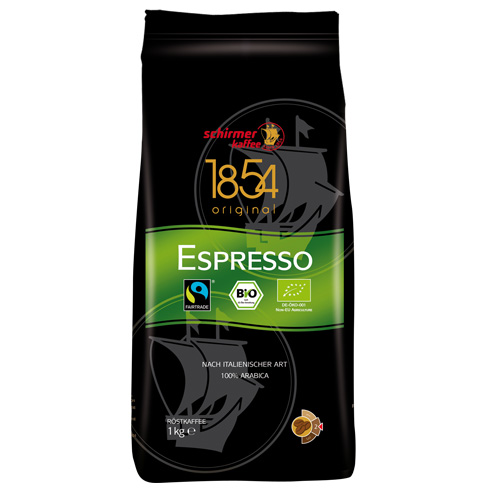 Schirmer - 1854 TransFair Bio Espresso Bonen - 1kg