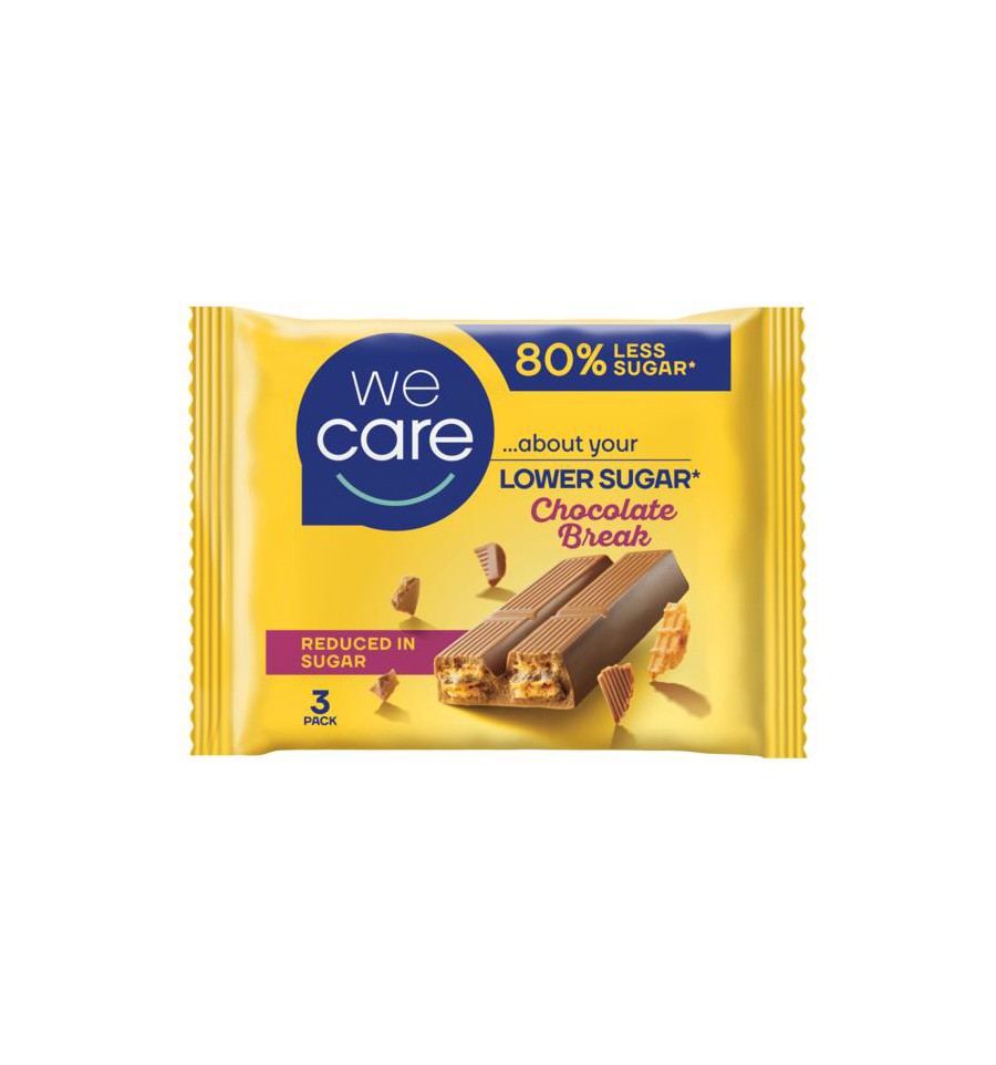 WeCare Lower sugar reep chocolate break