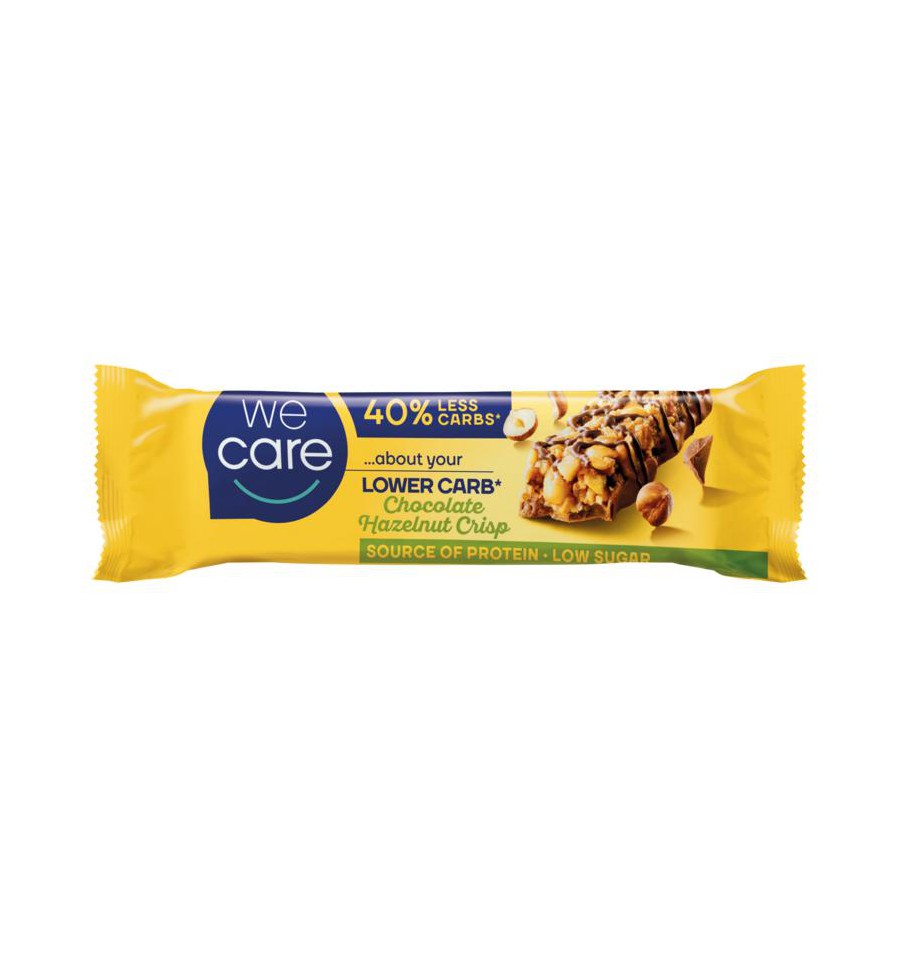 WeCare Lower carb reep chocolate hazelnut crispy