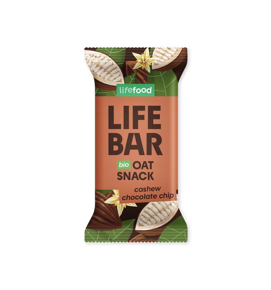 Lifefood Lifebar oatsnack chocolate chip bio