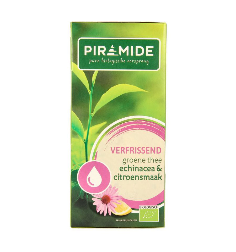 Piramide Verfrissend groene thee citroen & echinacea bio