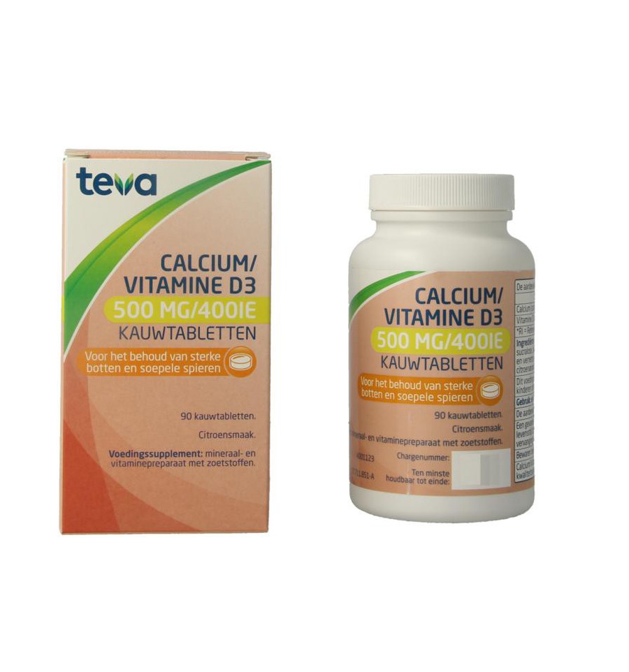 Teva Calcium/Vitamine D 500mg/400IE