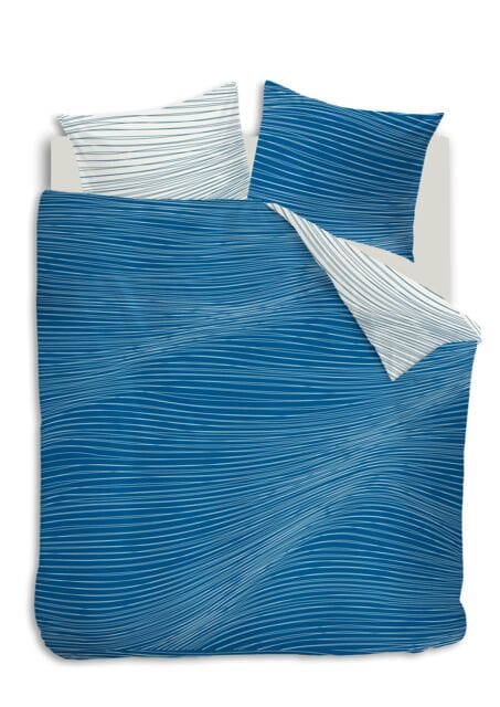 Auping Tide blue dekbedovertrek - Blauw