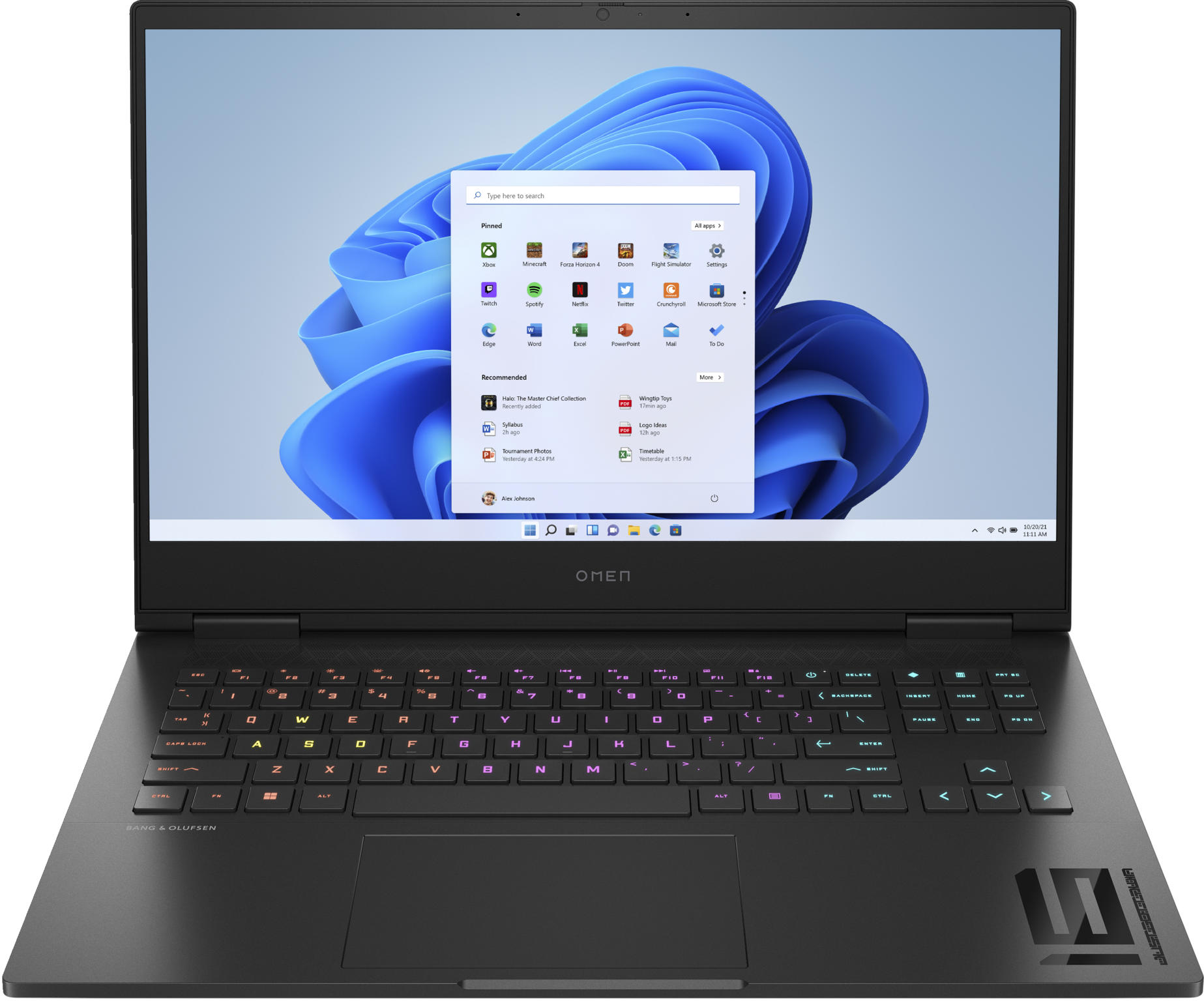 HP Omen 16-wd0080nd laptop - Zwart