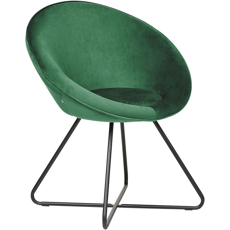 Beliani - FLOBY II - Fauteuil Fluweel - Groen