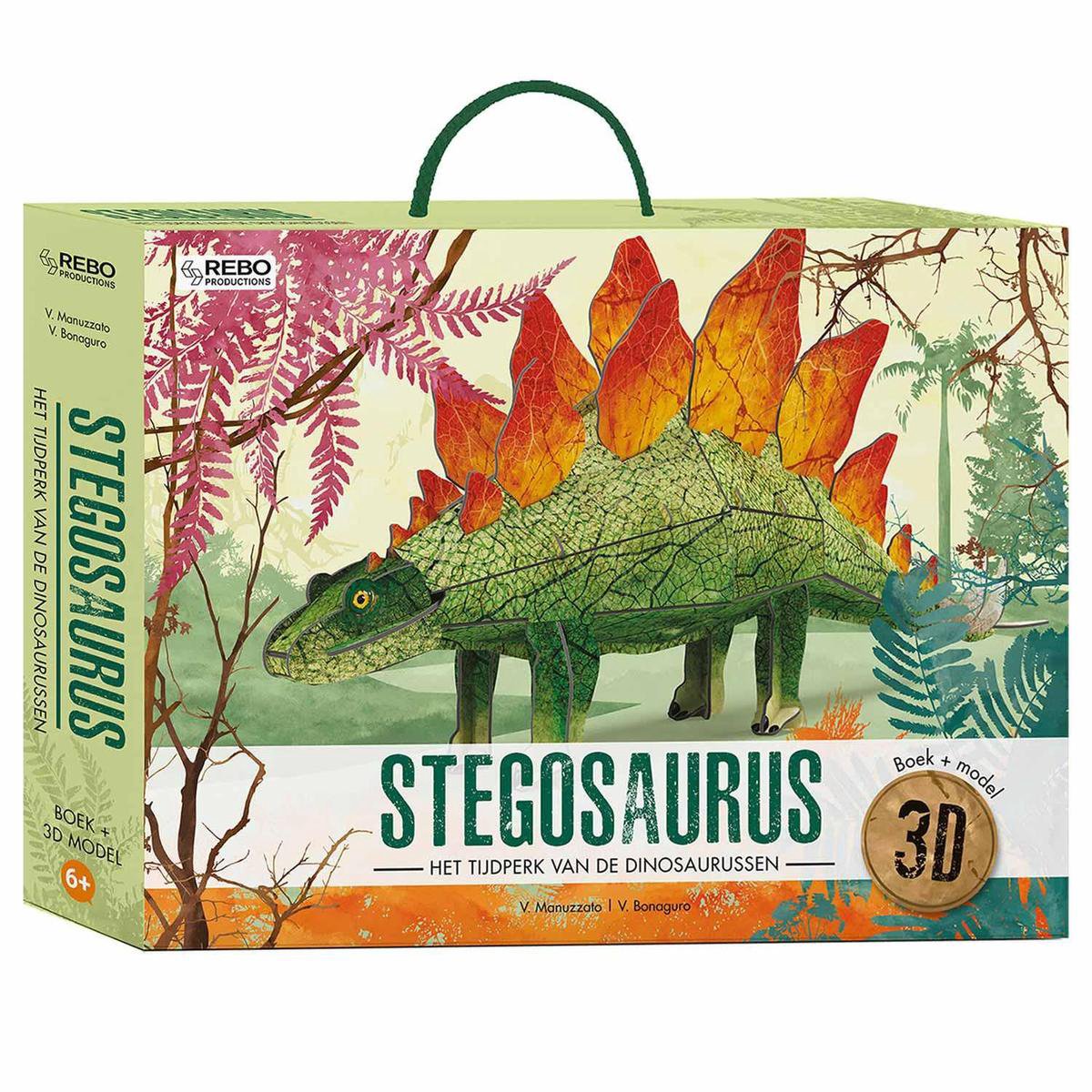 Rebo Productions Stegosaurus - Boek en 3D model