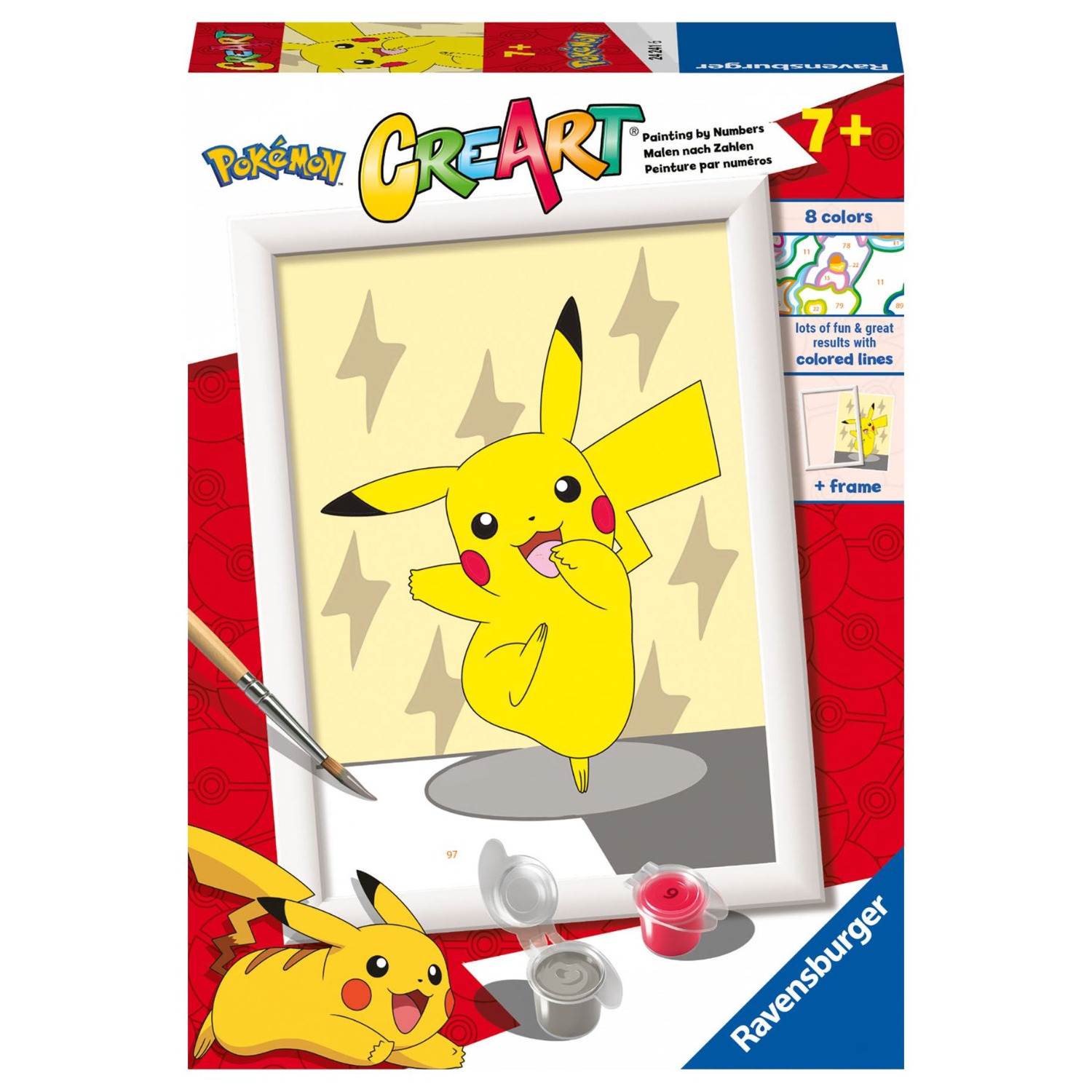 Top1Toys Ravensburger Creart schilderen op nummer Pokémon Pikachu