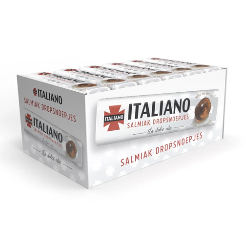 Italiano - Salmiak Dropsnoepjes - 24 Rollen