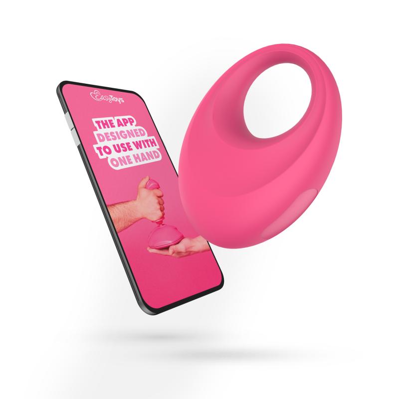 EasyConnect - Vibrerende Cockring app gestuurd - Roze