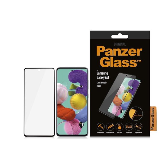 PanzerGlass Case Friendly Samsung Galaxy A51 Screenprotector Glas - Zwart