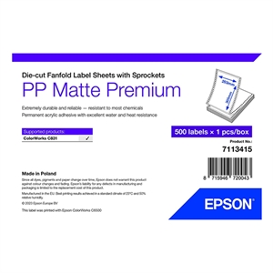 Epson 7113415 PP matte label 203 x 305 mm (origineel)