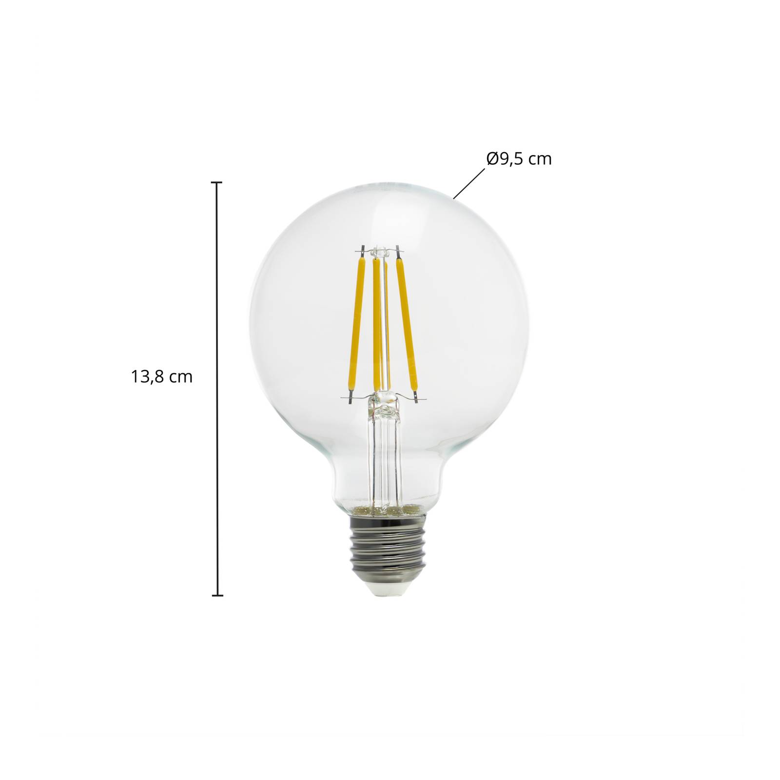 Arcchio LED bollamp G95 E27 3,8W 2700K 806lm