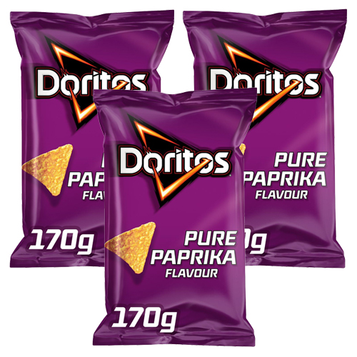 Doritos - Pure Paprika Flavour - 3x 170g