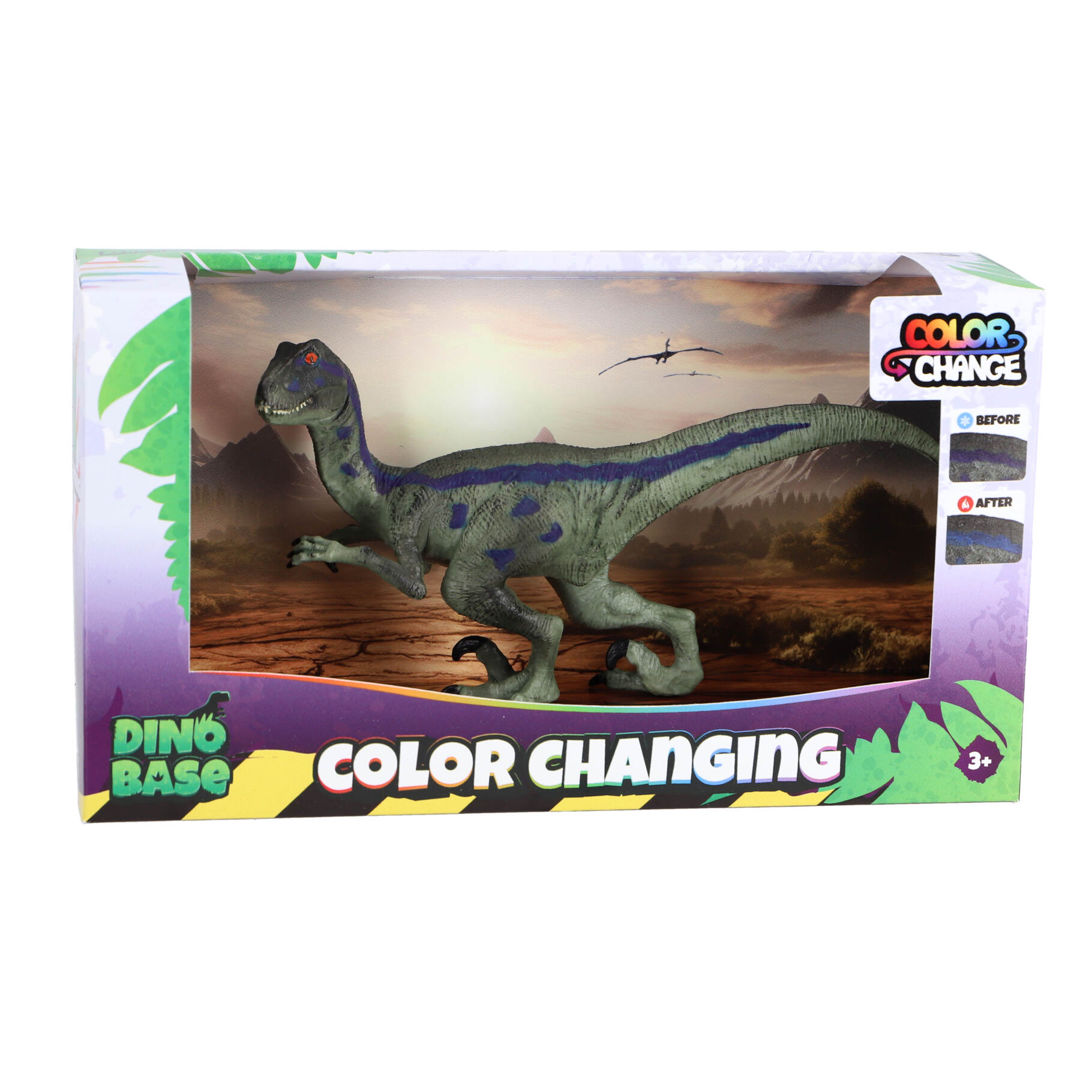 Top1Toys Dinobase Velociraptor color change dino