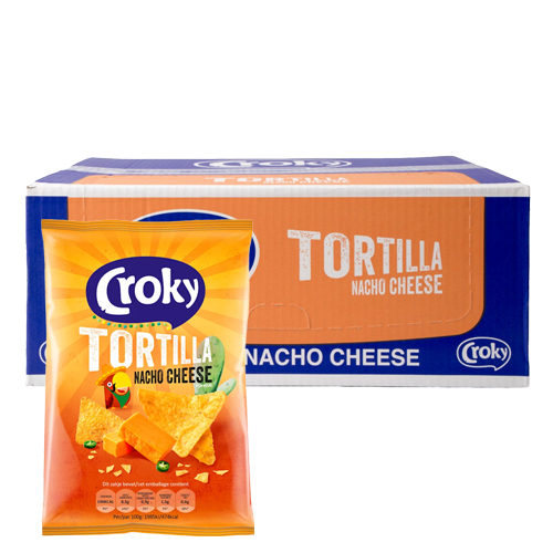 Croky - Tortilla Nacho Cheese - 20 Minizakjes