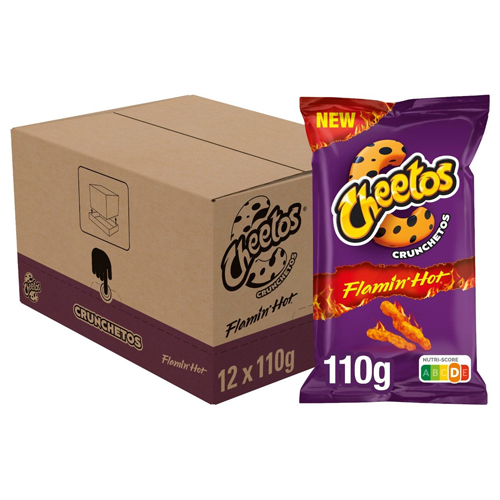 Cheetos - Crunchetos Flamin&apos; Hot - 12x 110g