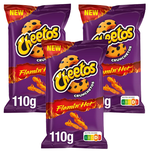 Cheetos - Crunchetos Flamin&apos; Hot - 3x 110g