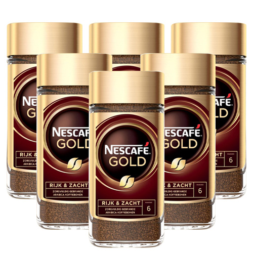 Nescafe Nescafé - Gold Oploskoffie - 6x 200g