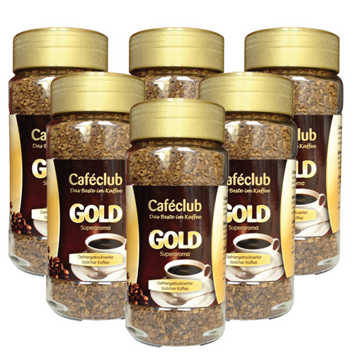 Caféclub - Gold Oploskoffie - 6x 200g