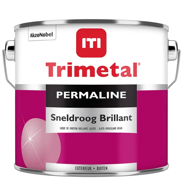 Trimetal Permaline Sneldroog Brillant - Mengkleur - 2,5 l