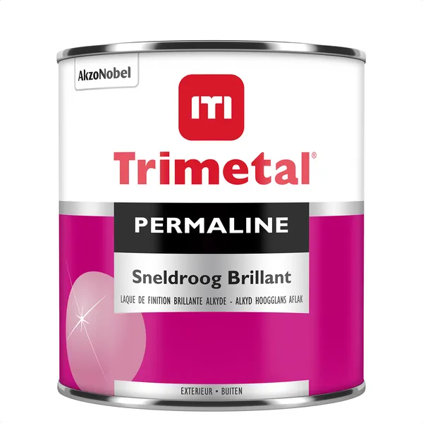 Trimetal Permaline Sneldroog Brillant - Mengkleur - 1 l