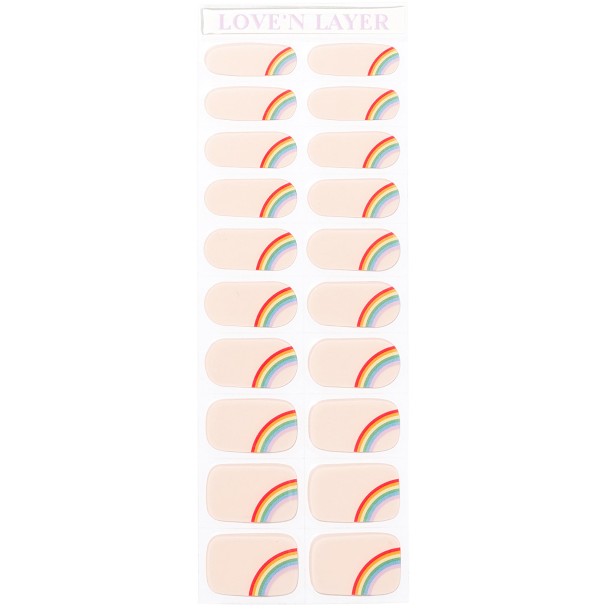 Love'n Layer Proud Rainbow Semi Transparent Multi Color