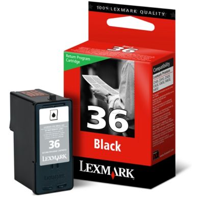 Lexmark Lexmark 36 Inktcartridge zwart 18C2130E Replace: N/A