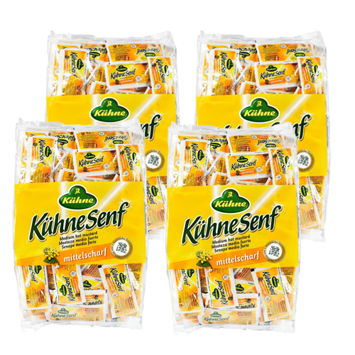 Kühne - Medium Pittige Mosterd - 4x (150x 10g)