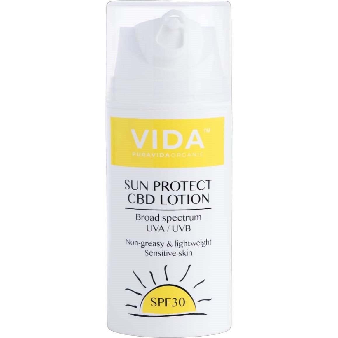 Pura Vida Sun Protect CBD Lotion Spf30 100 ml