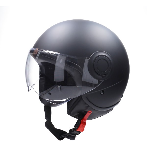 Helm demi-jet E-06 keur comfort xl zwart mat zwart CAB