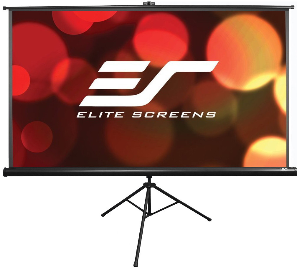 Elite Screens Portable Tripod mobiel projectiescherm HDTV zwart
