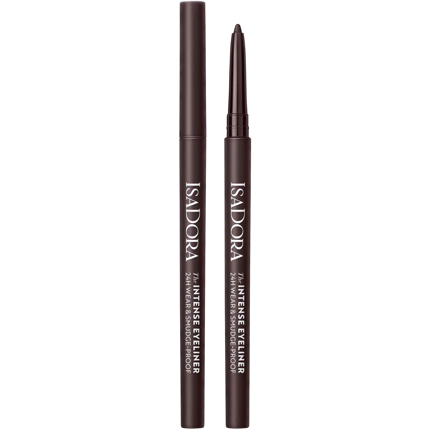 IsaDora The Intense Eyeliner 24H Wear & Smudge-proof 61 Black Bro - Zwart