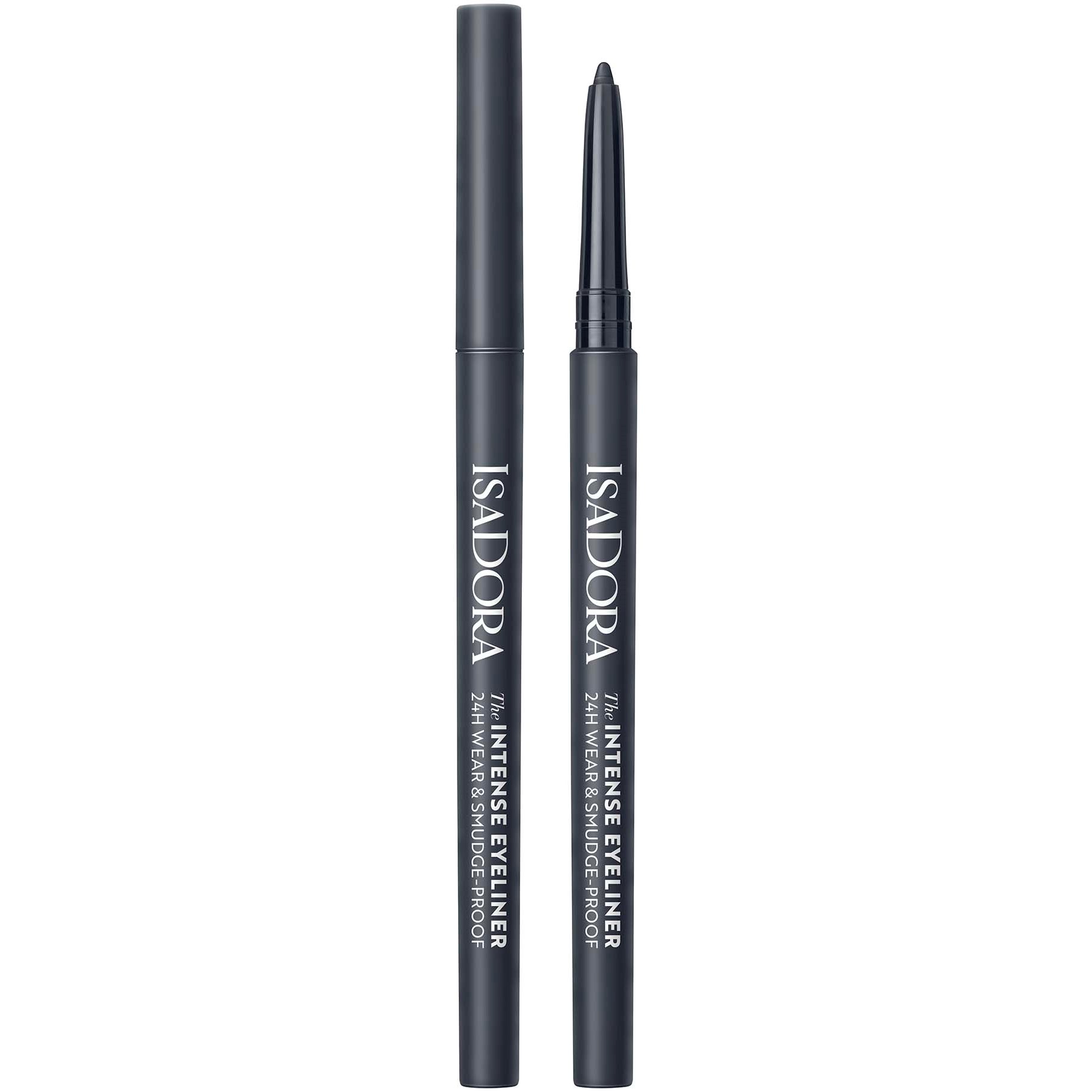 IsaDora The Intense Eyeliner 24H Wear & Smudge-proof 63 Steel Gra - Zwart