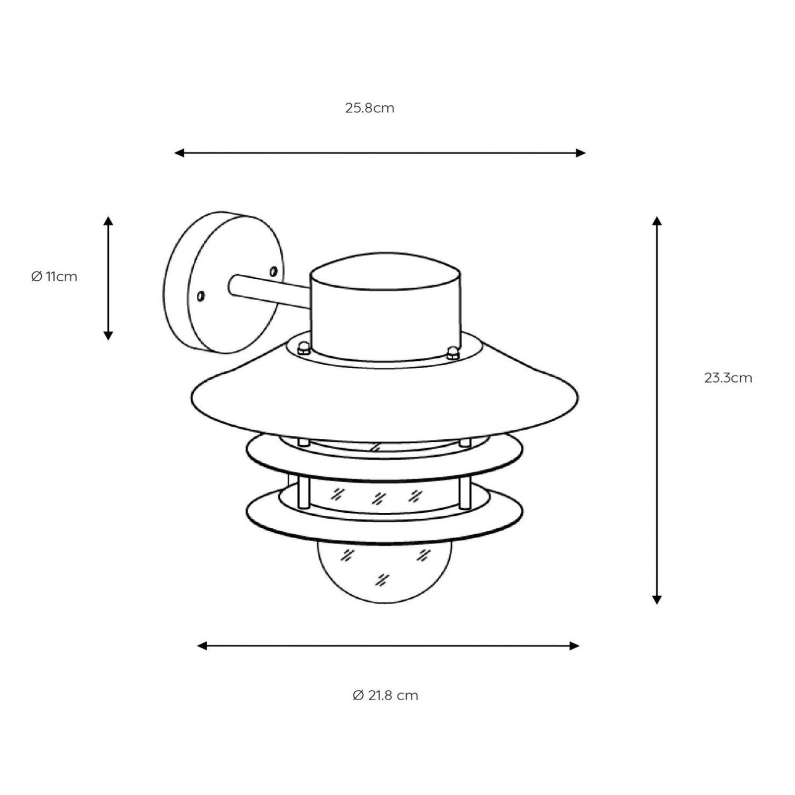 Lucide ZICO Wandlamp 1xE27 - Zwart