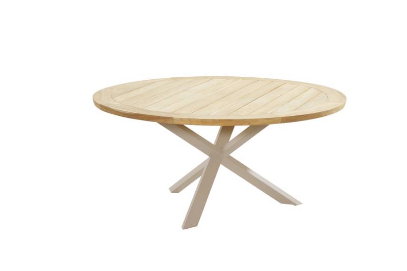 4SO Prado Diningtafel Teak Latte diameter 160 cm -