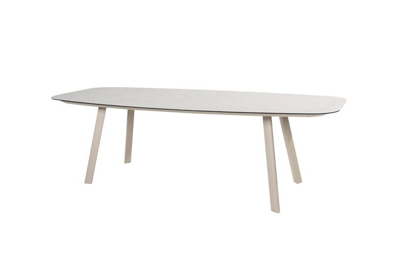 Taste Manolo eettafel latte met geprint keramiek tafelblad 240 x 103 cm -