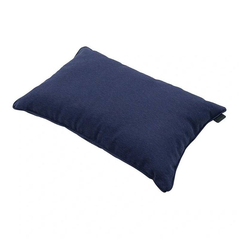 Madison Sierkussen 60x40 cm Piping Panama Indigo - - Blauw