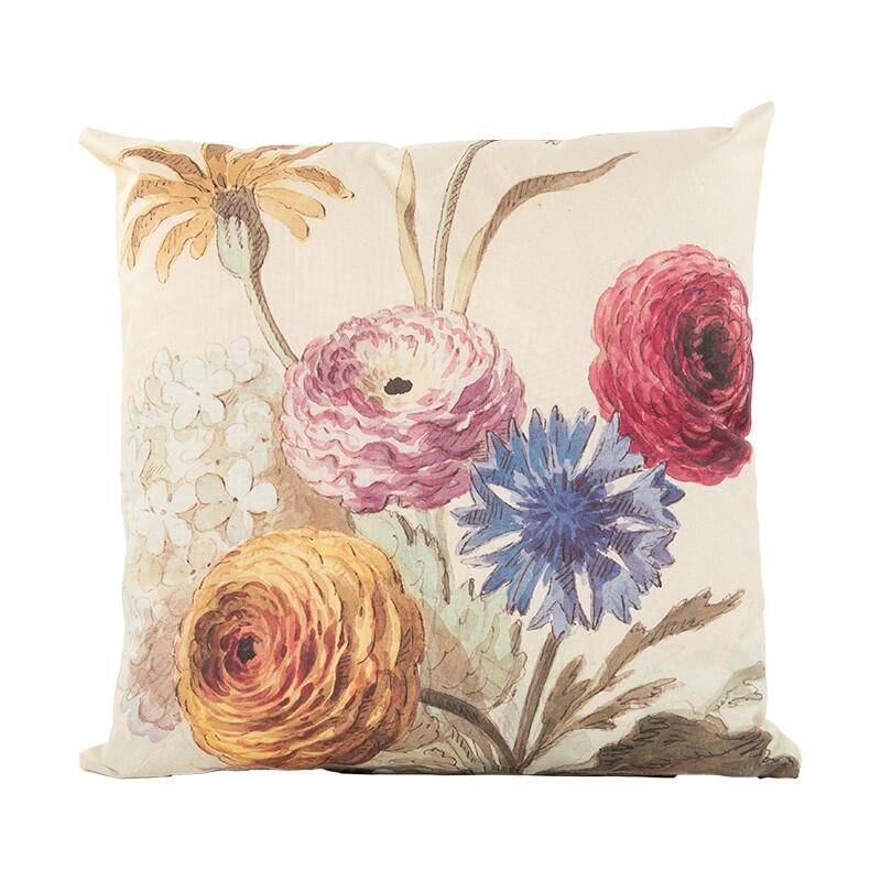 Anna's Collection Buitenkussen Boeket Bloemen 45x45 cm -