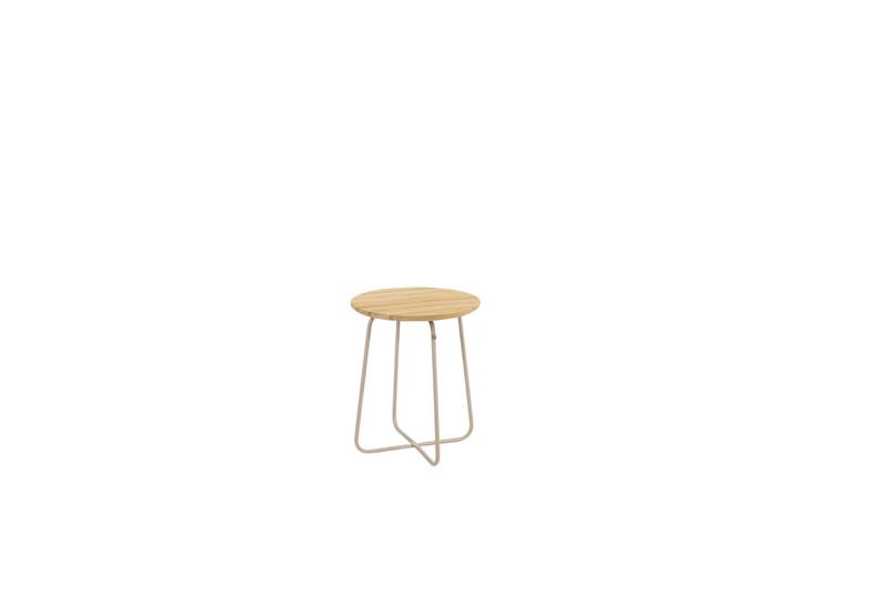 4SO Verdi bijzettafel teak 45 cm dia. H55 cm latte -