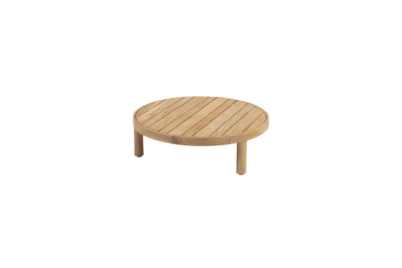 4SO Finn salontafel teak 80 cm dia. H25 cm -