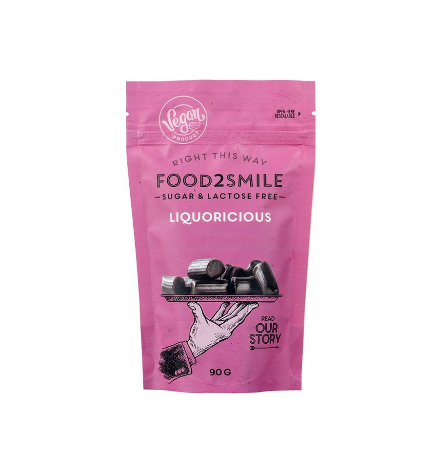 Food2smile Liquoricious suikervrij glutenvrij lactosevrij